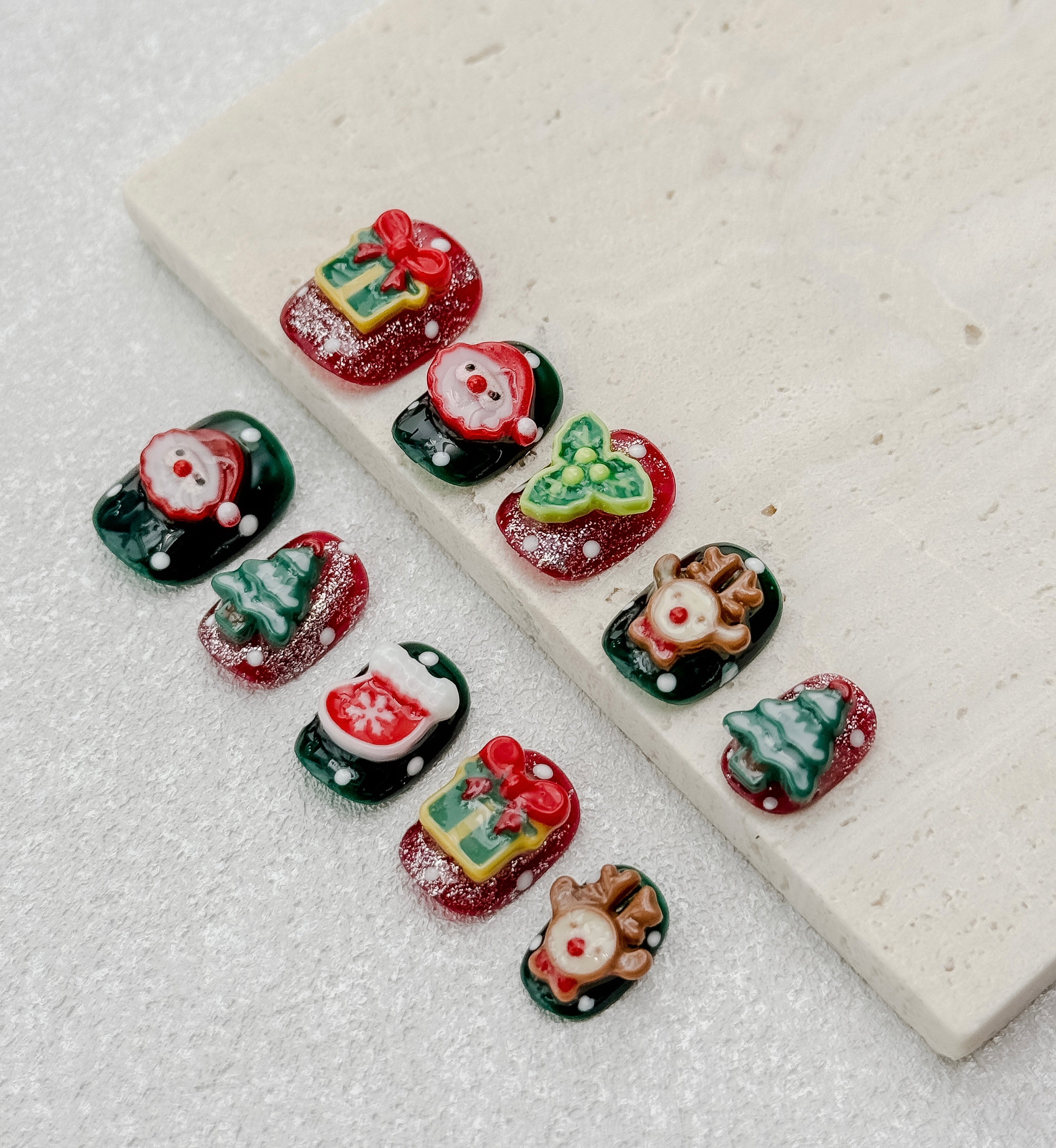 Jolly Holiday press on nail