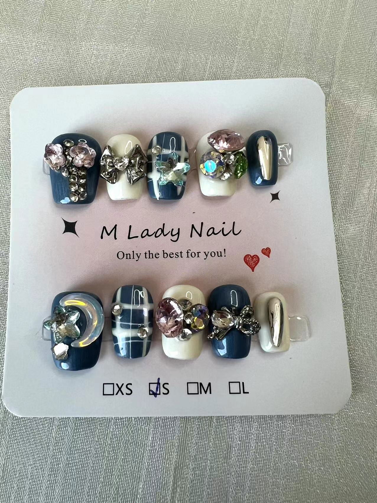 Blue Moon Short Nail set - M LADY - -