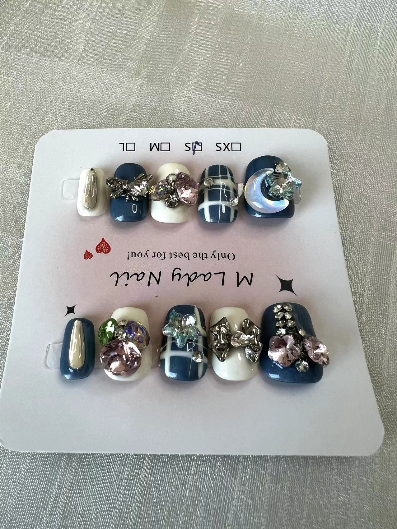 Blue Moon Short Nail set - M LADY - -