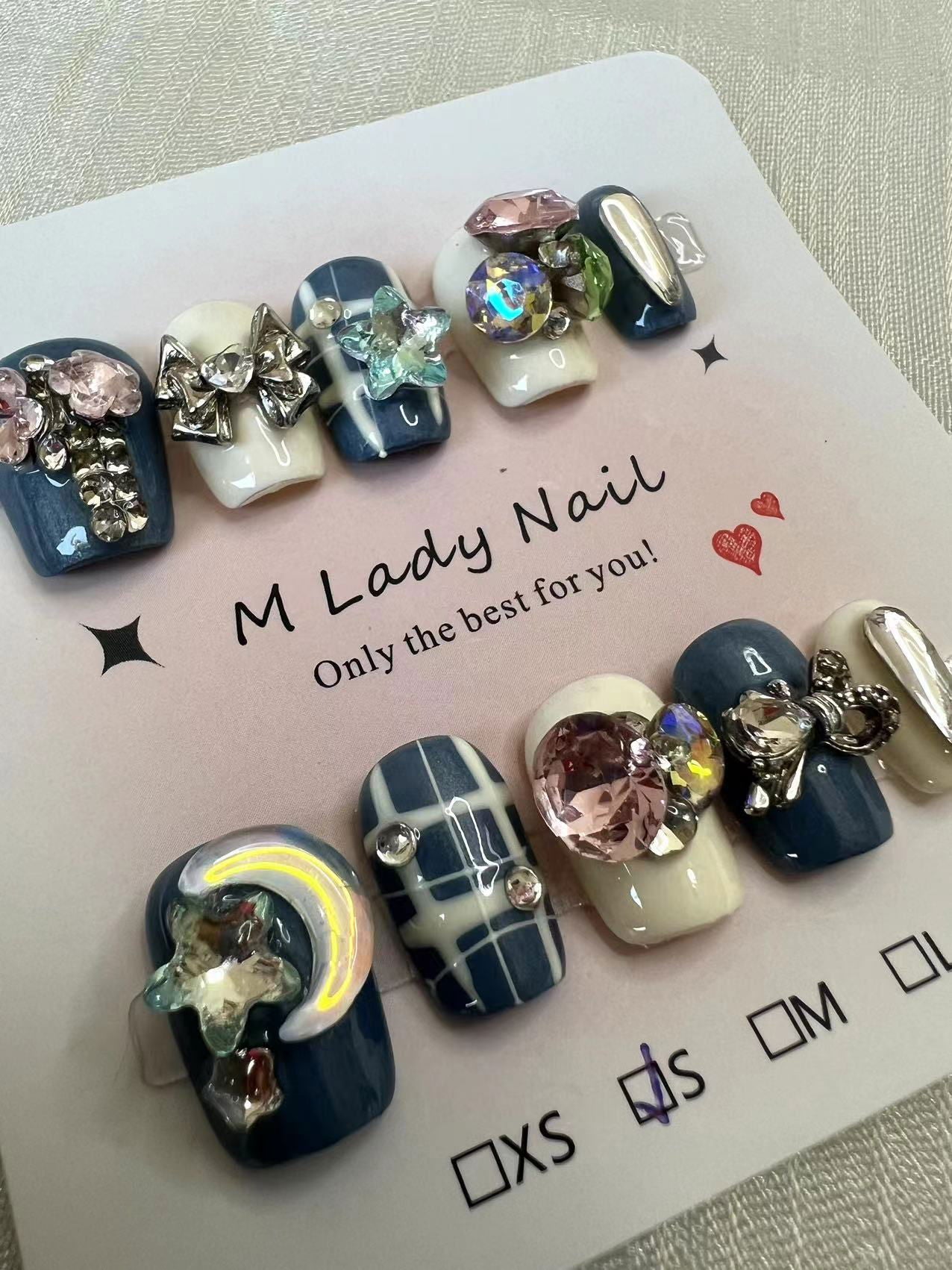 Blue Moon Short Nail set - M LADY - -