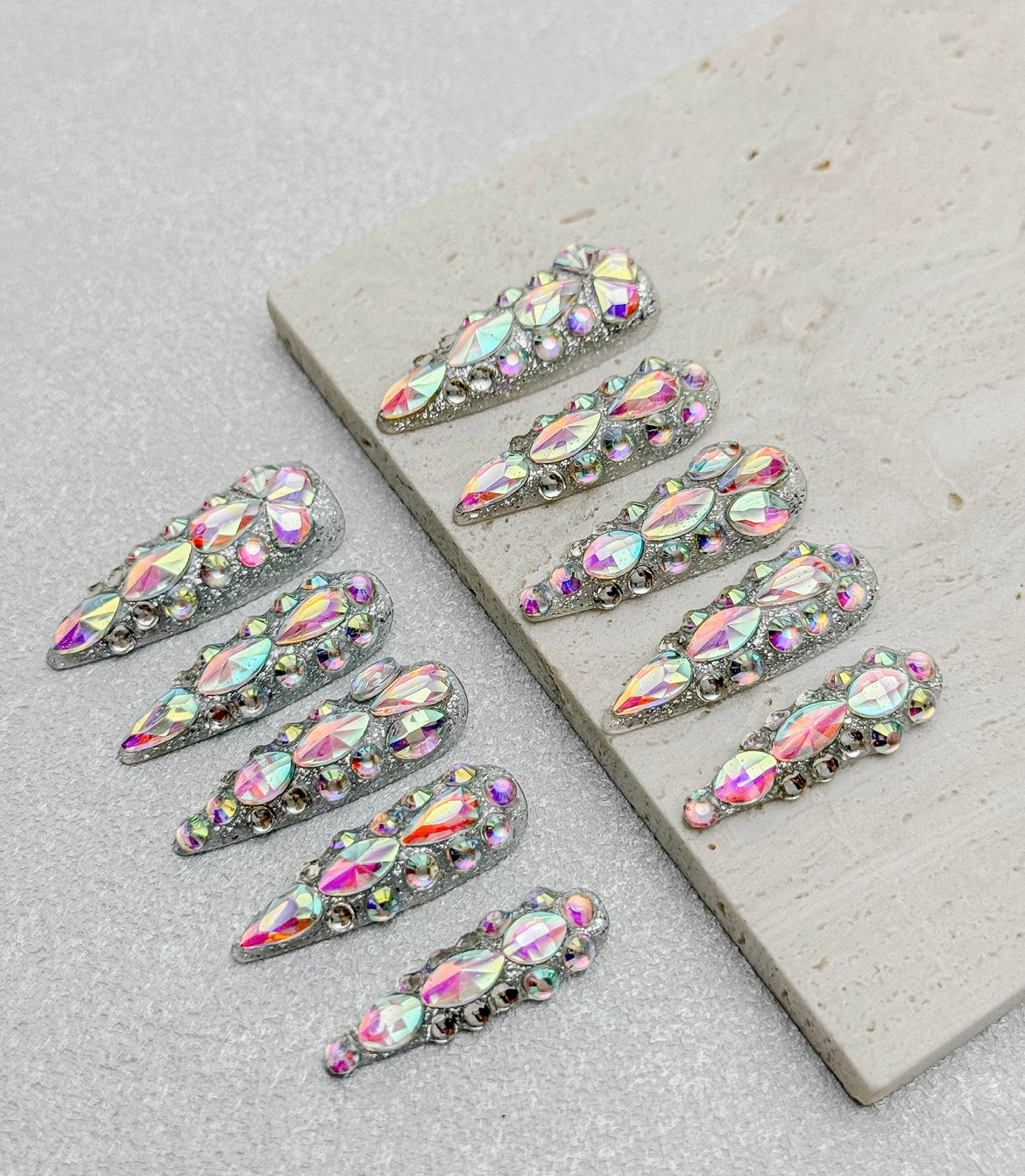 Sparkling Diamond Press On Nail