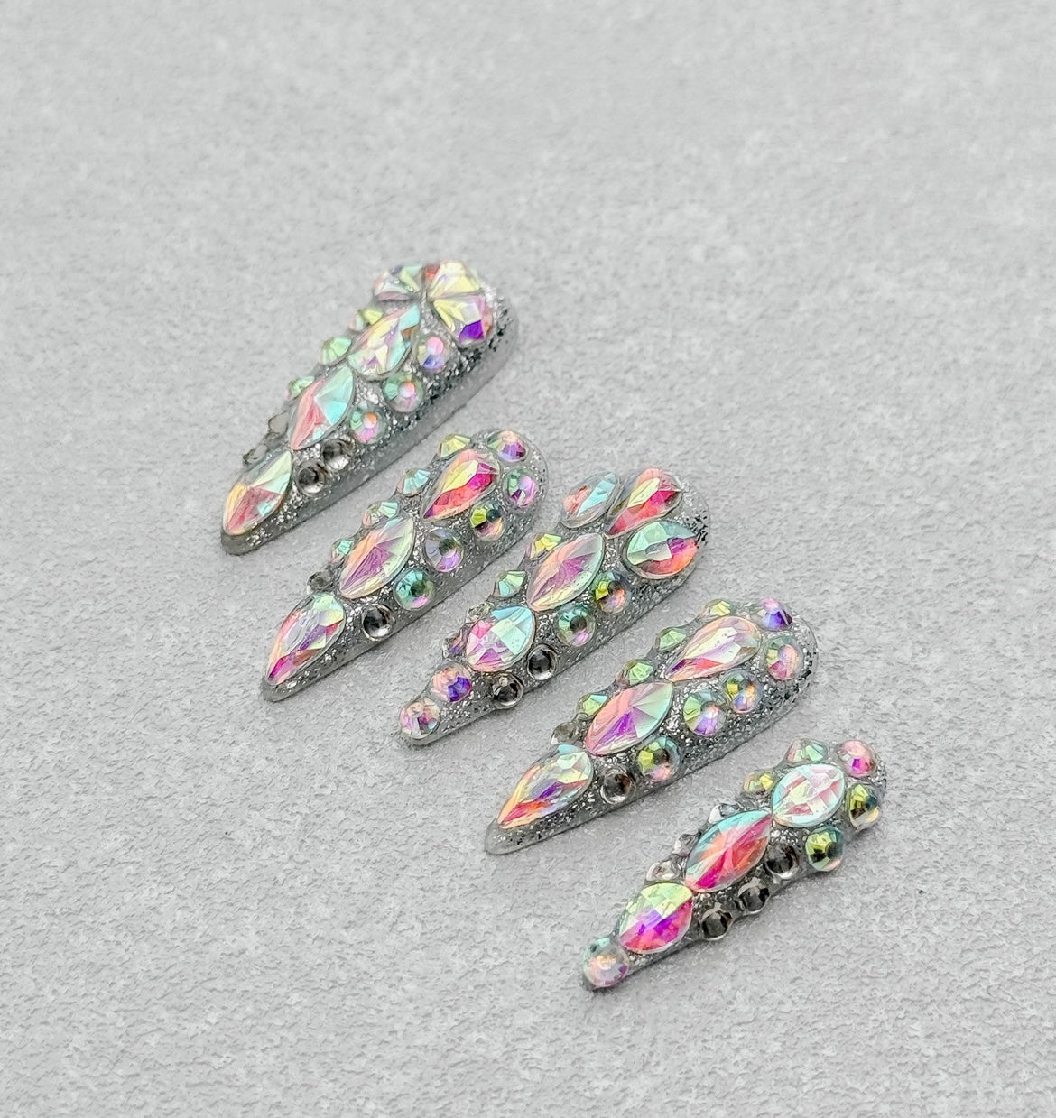 Sparkling Diamond Press On Nail