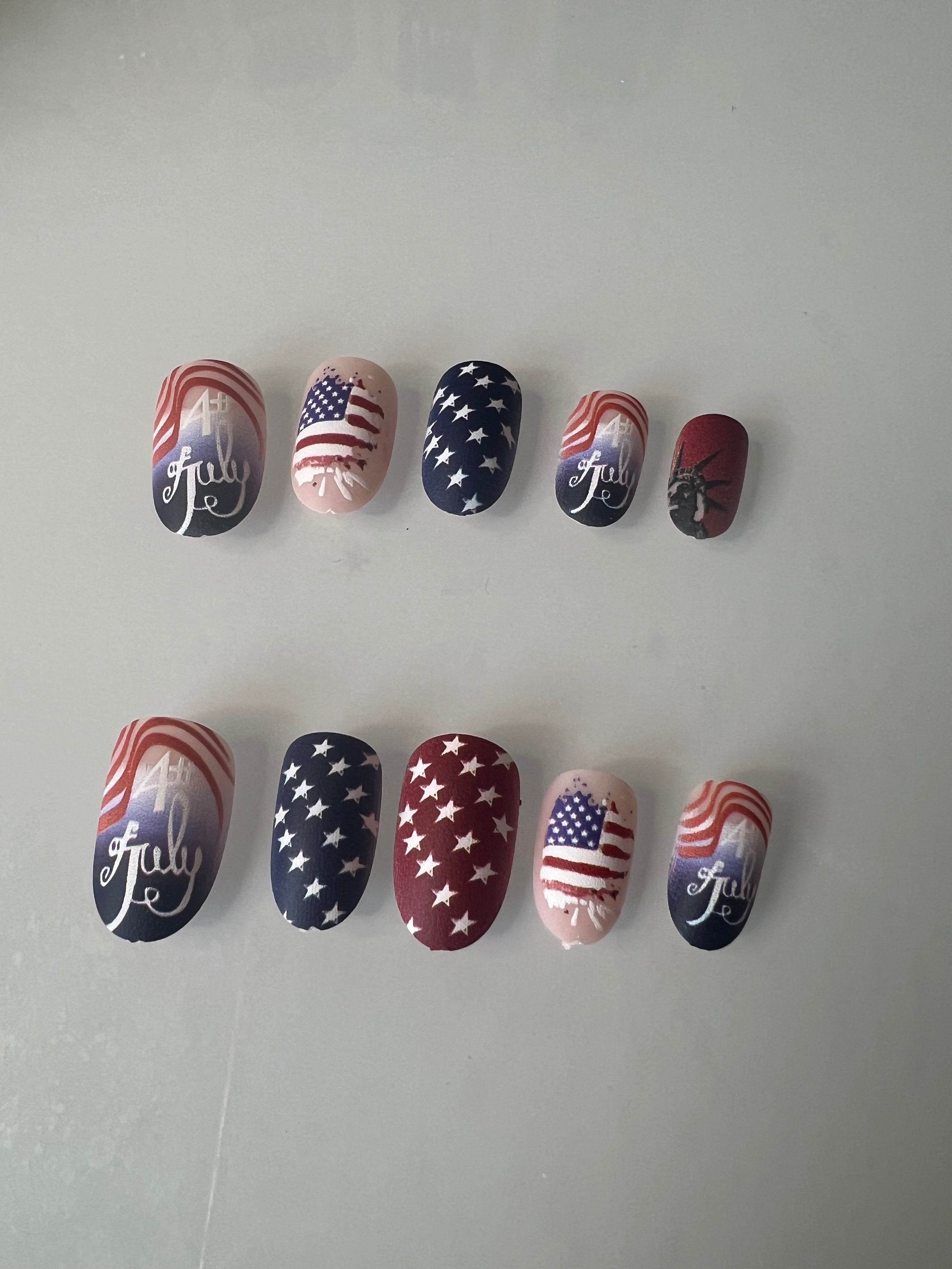 Independence Day Press On Nails