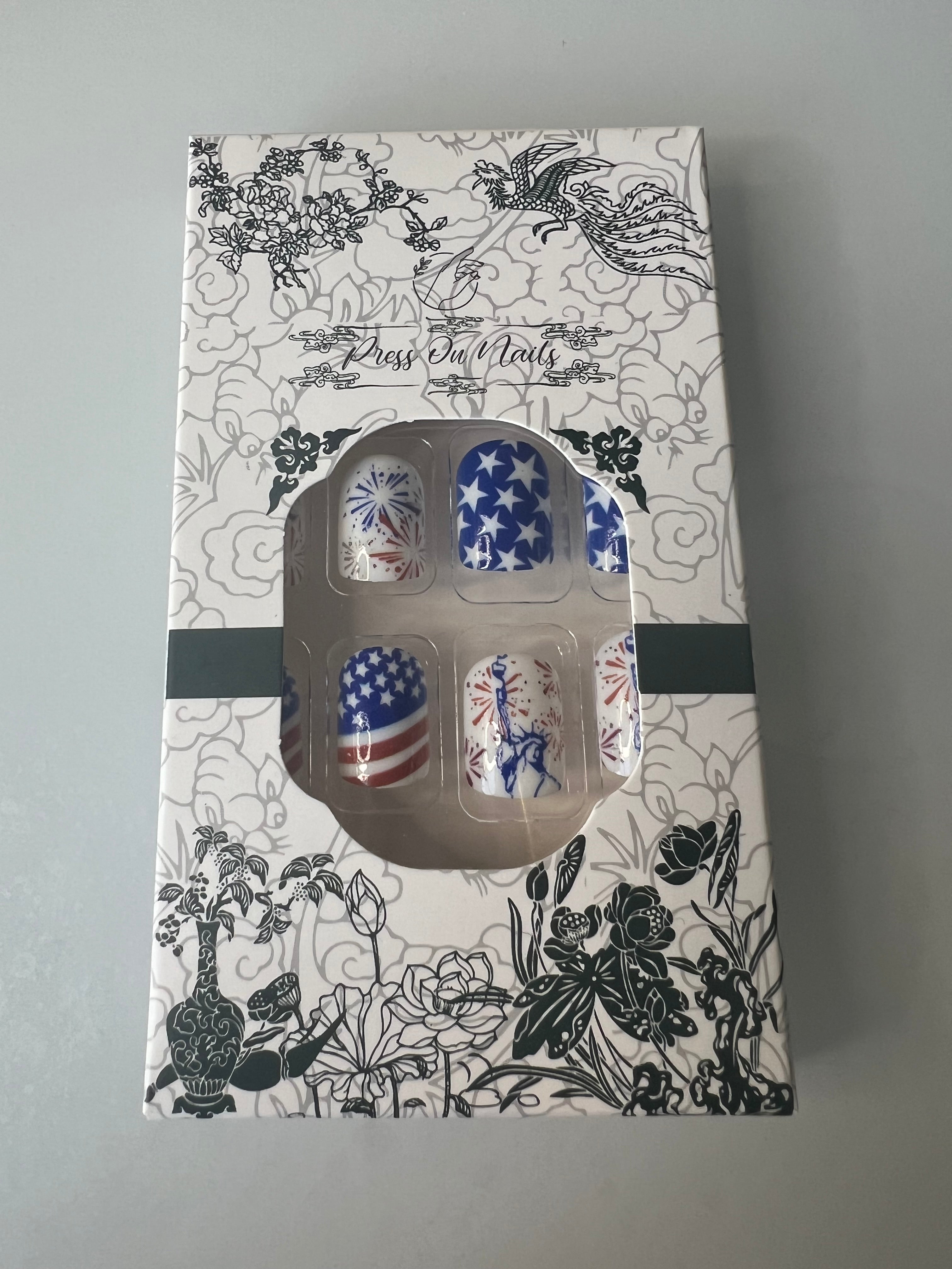 Independence Day Press On Nails