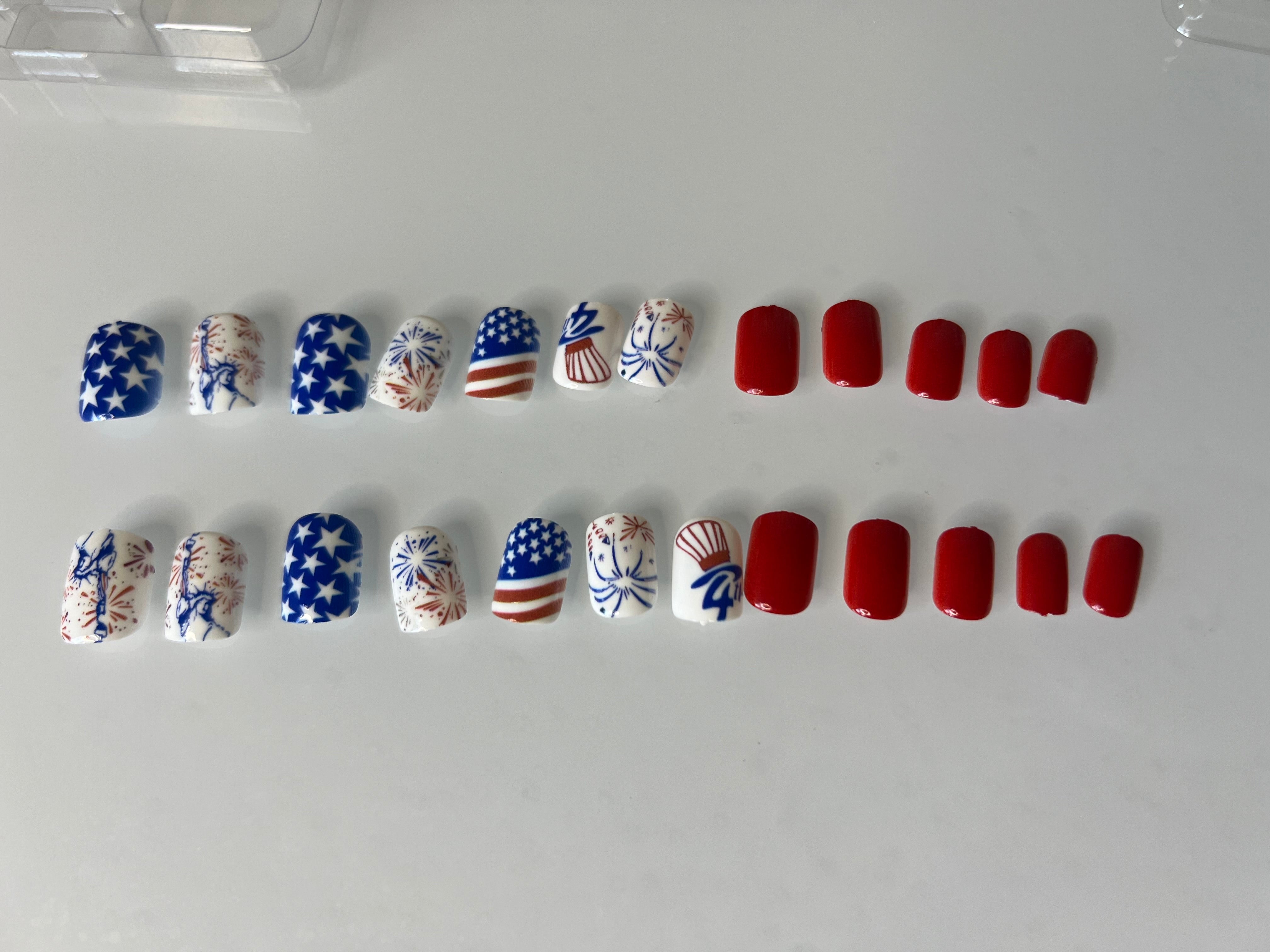 Independence Day Press On Nails