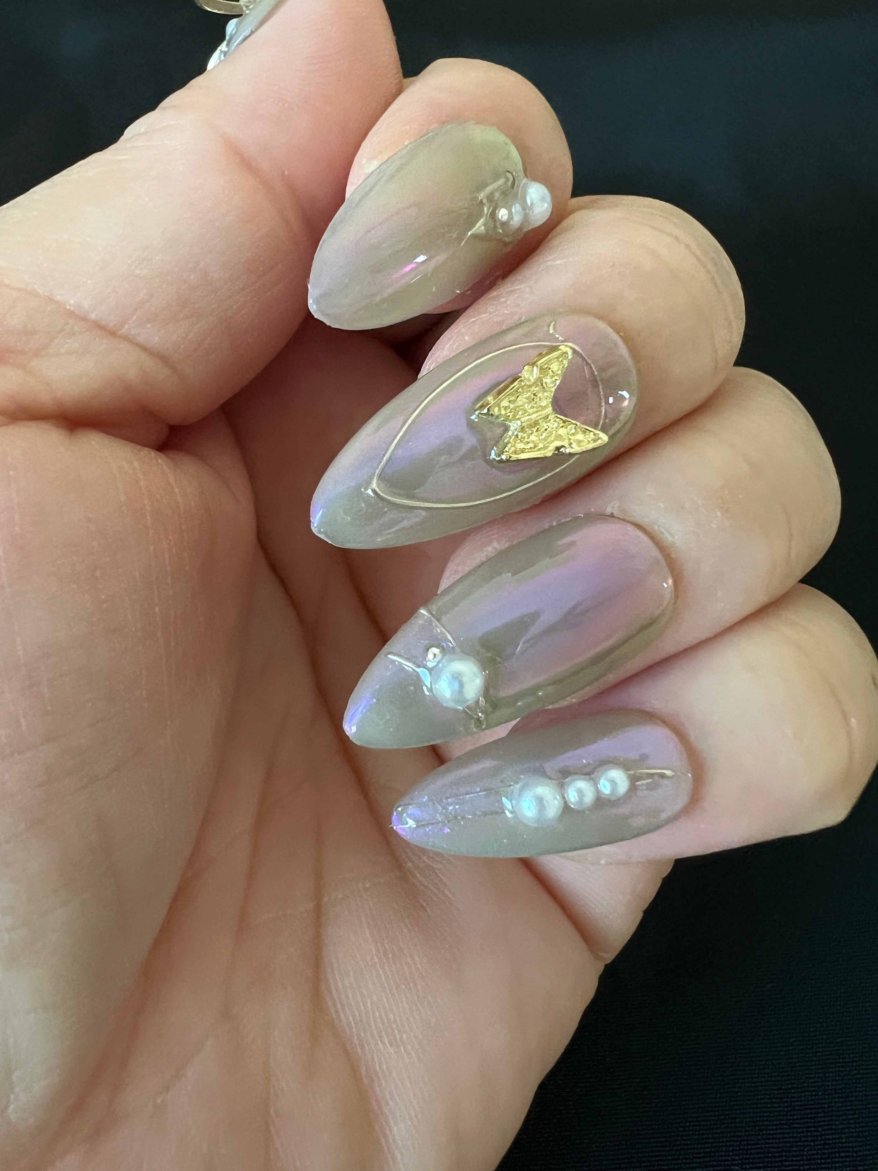 Elegant Butterfly Press On Nails
