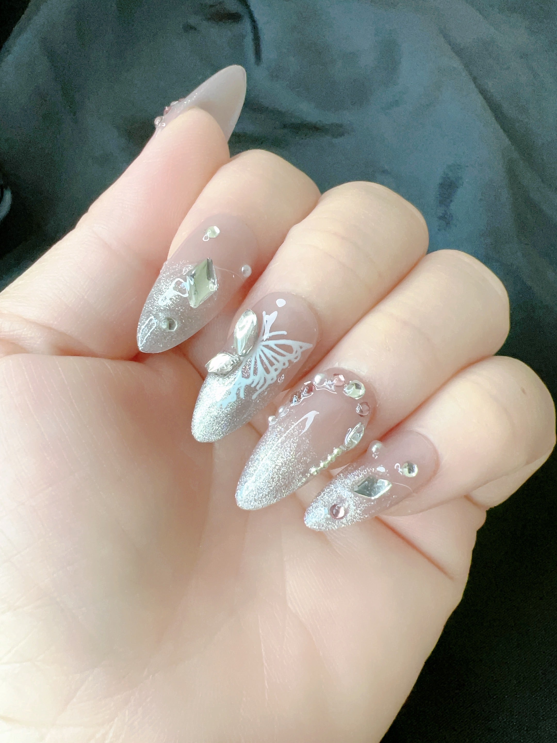 Moonlit Elegance Press On Nails