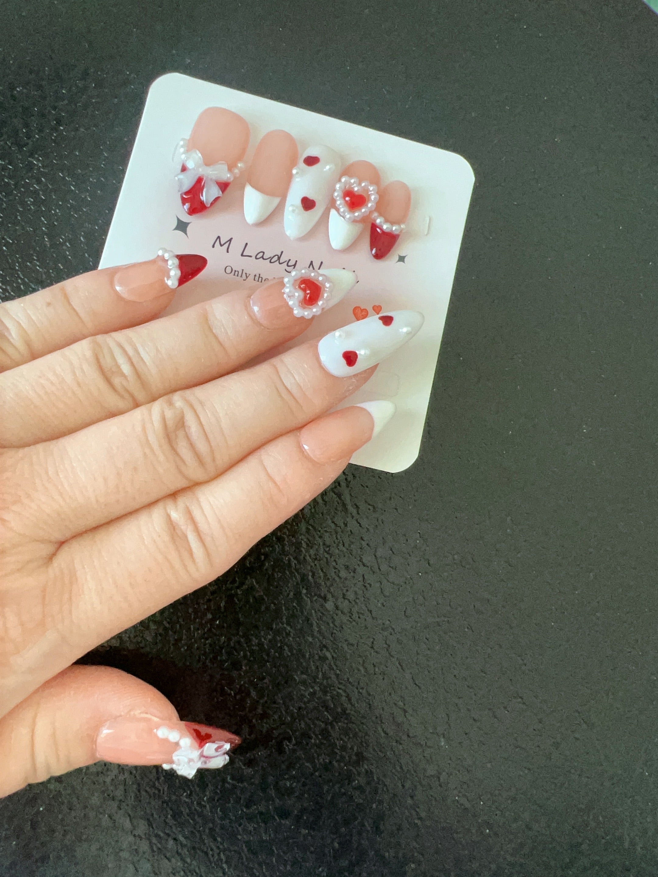 Sweetheart Elegance Press On Nails