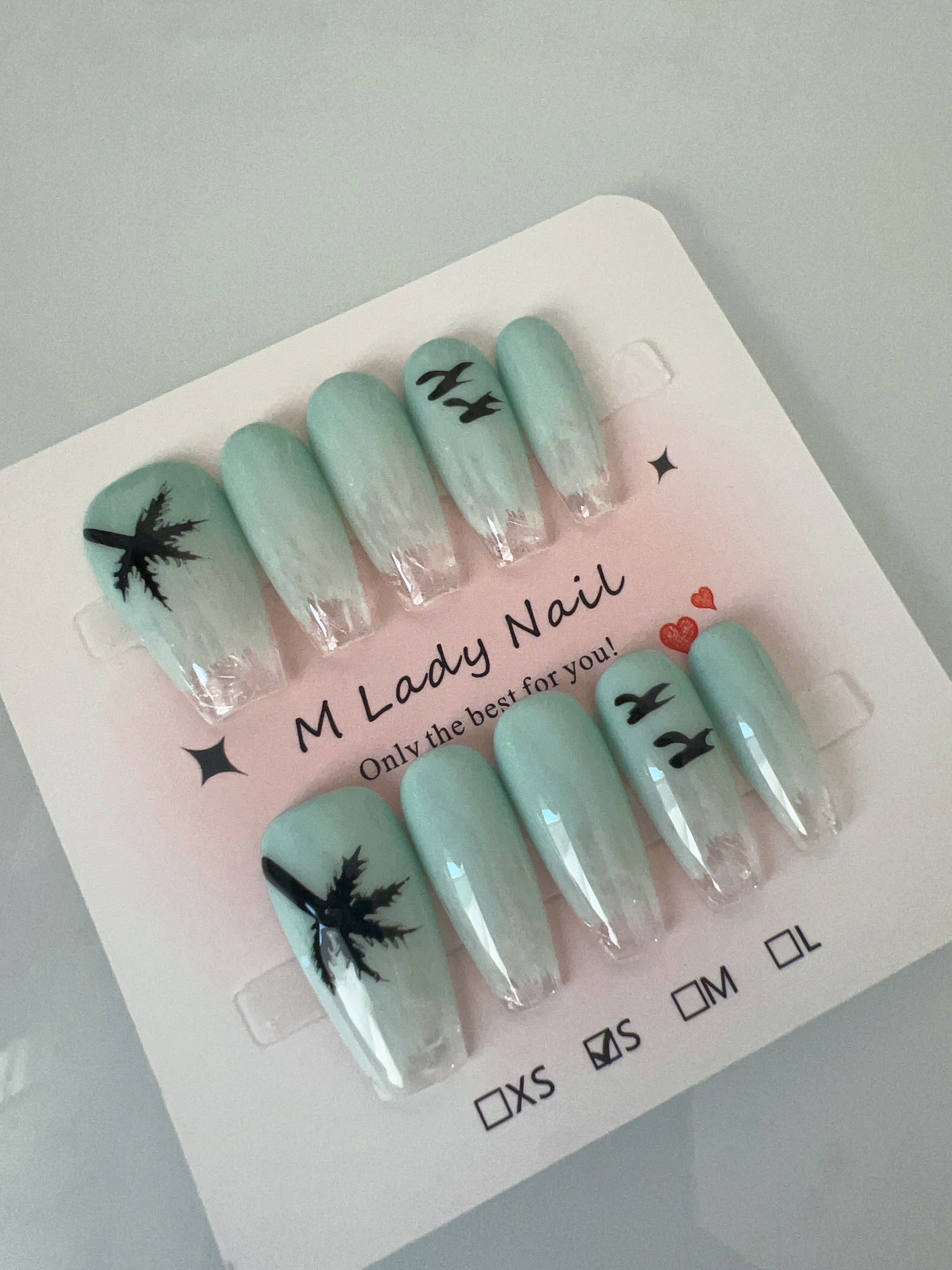 Tropical Breeze Escape Press On Nails