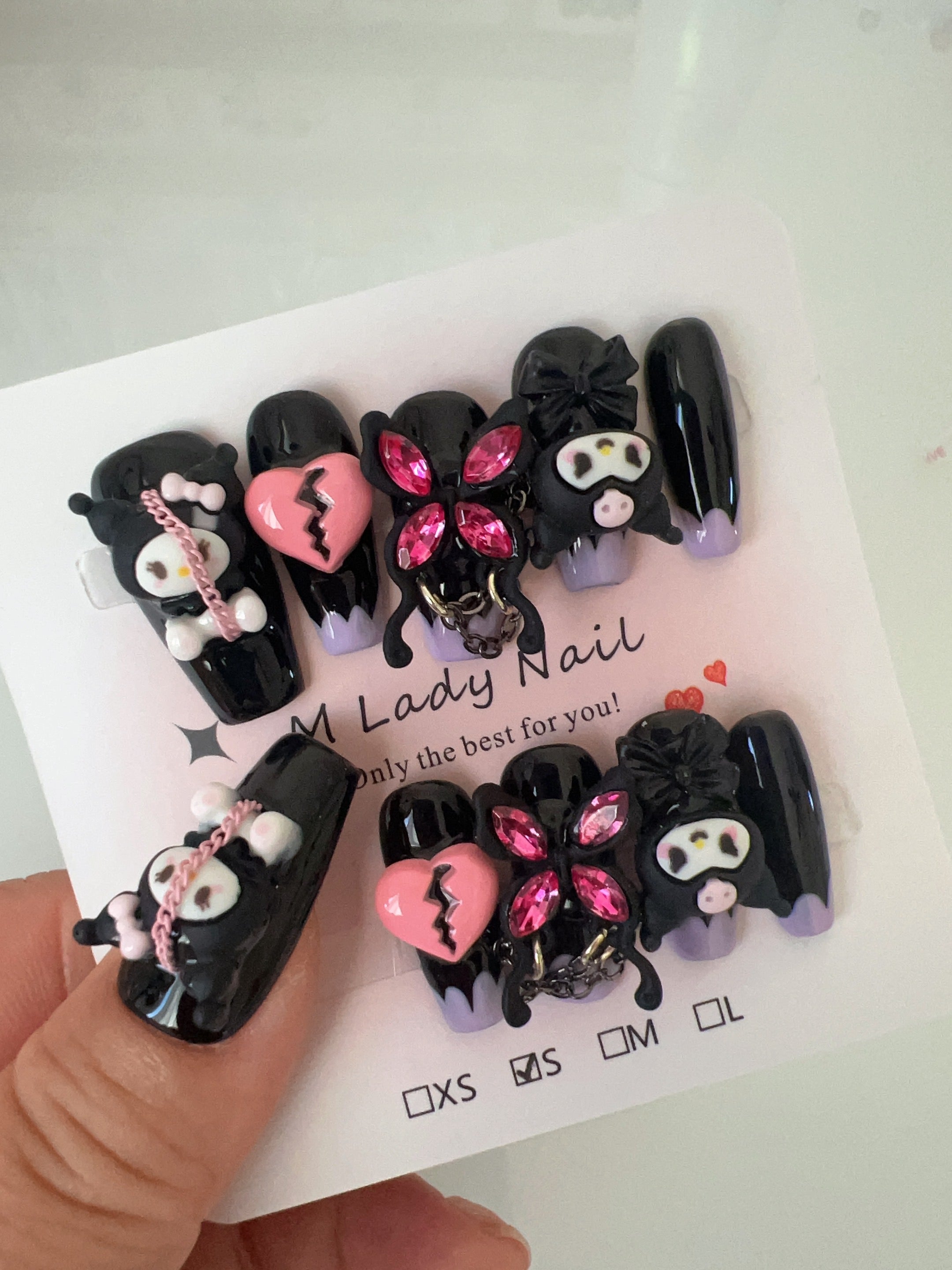 Gothic Charm Press On Nails
