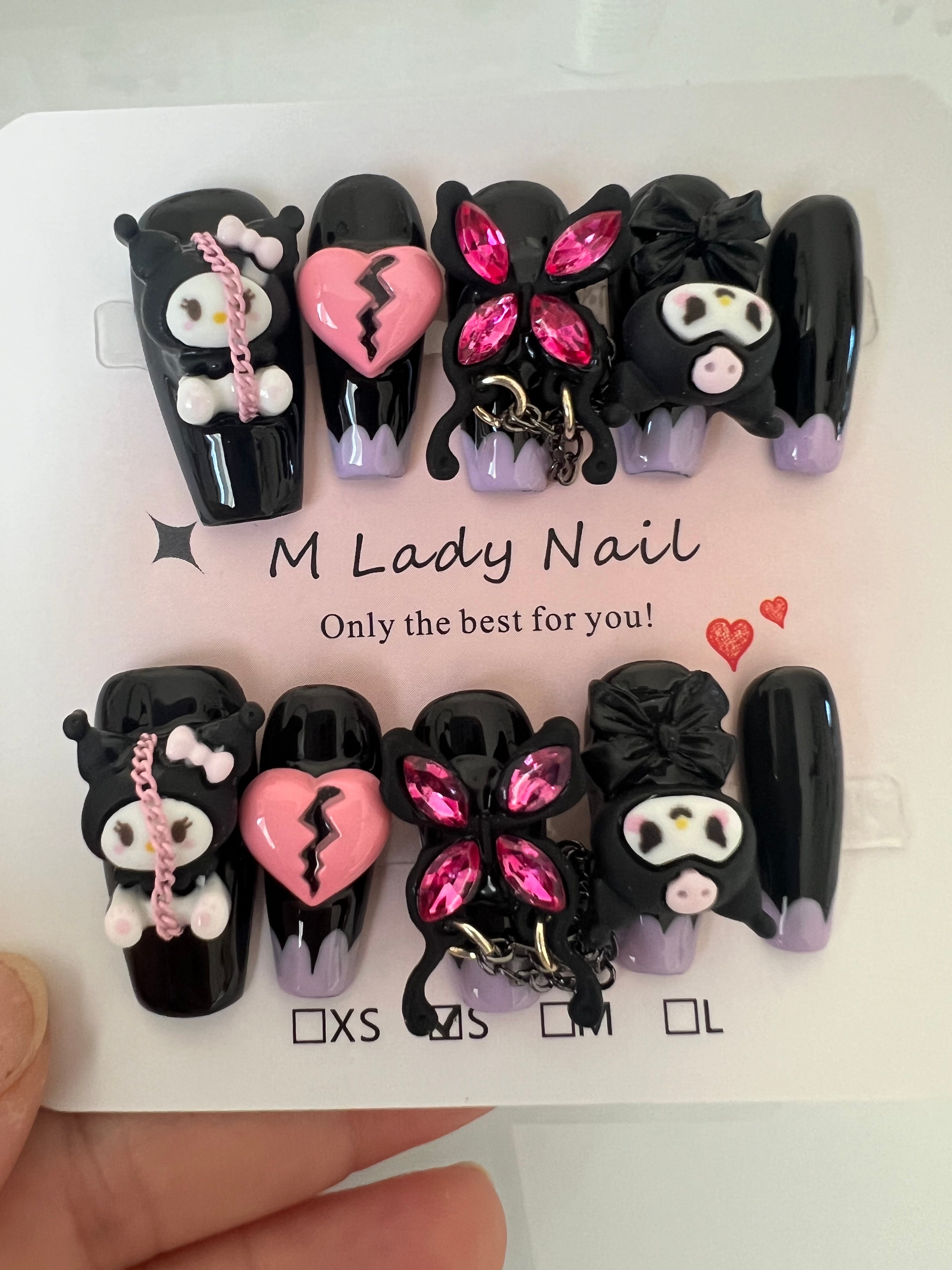 Gothic Charm Press On Nails