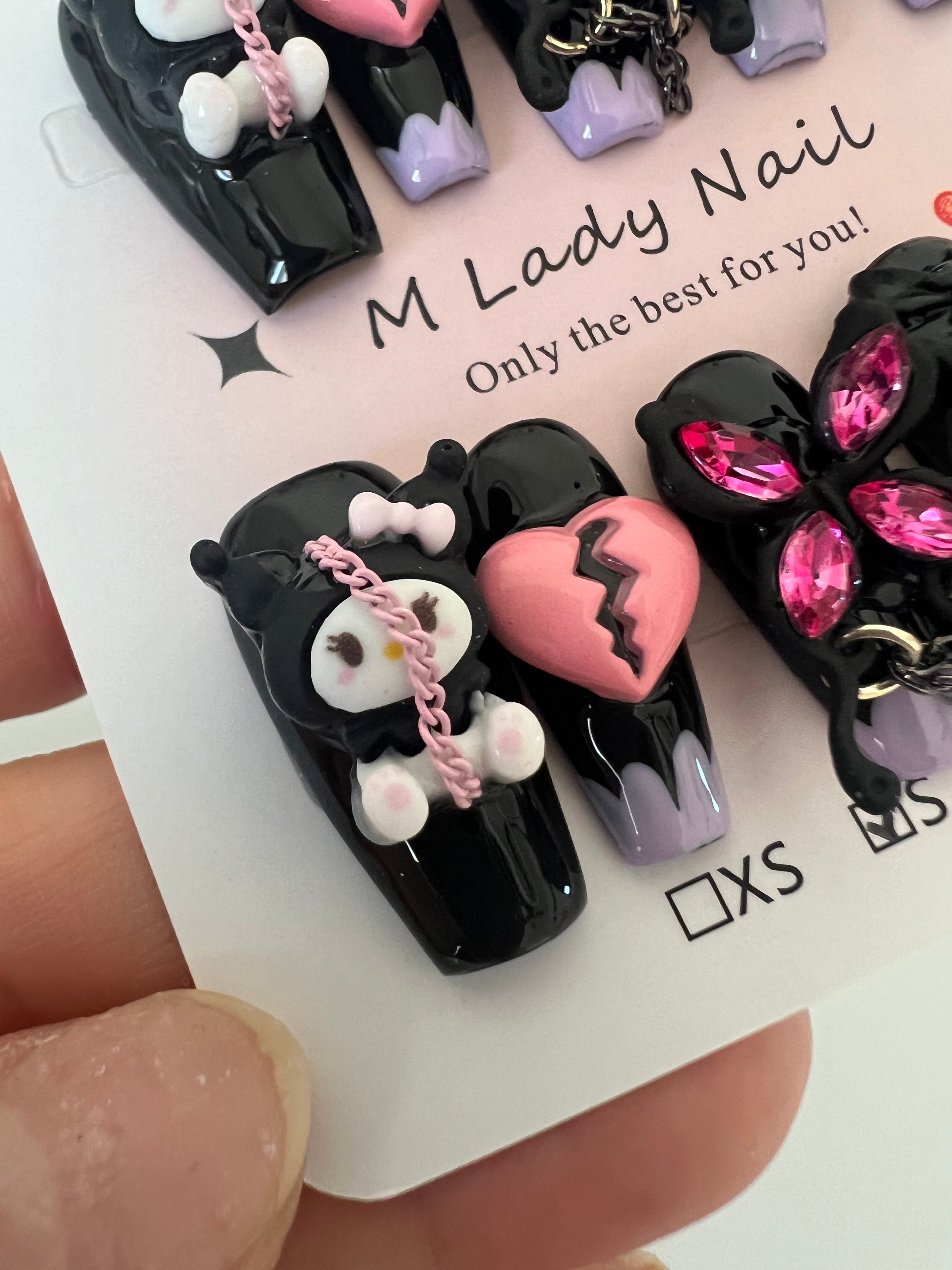 Gothic Charm Press On Nails